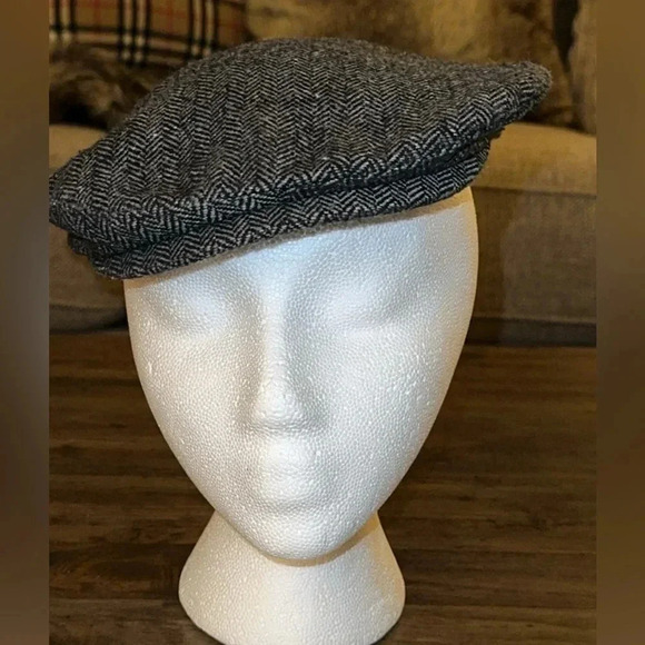 Men’s Gray Wool/Polyester Cap/Hat/Beret Vintage - Picture 2 of 9